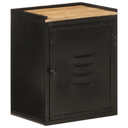 Set Mobili Da Bagno 5 Pz In Ferro E Legno Massello Di Mango