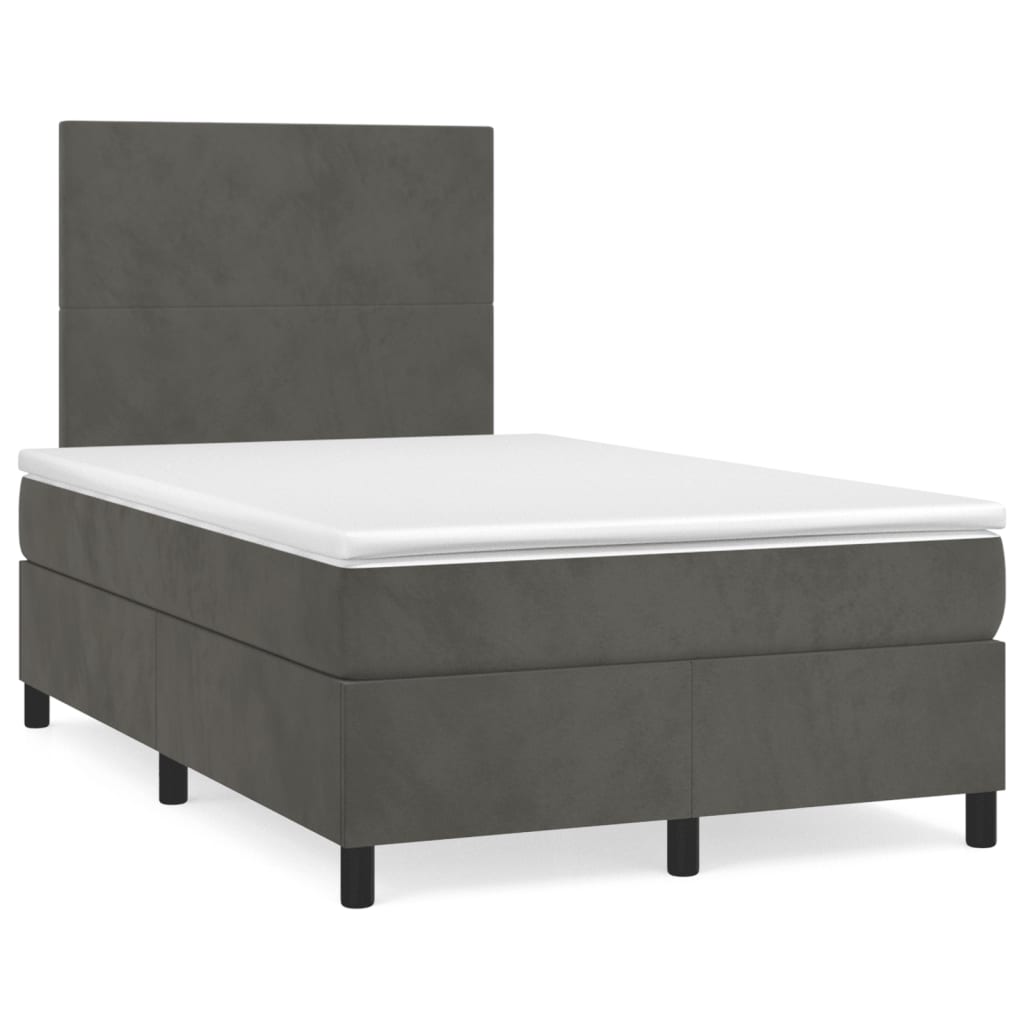 Letto A Sorgente Led Con Materasso Velluto