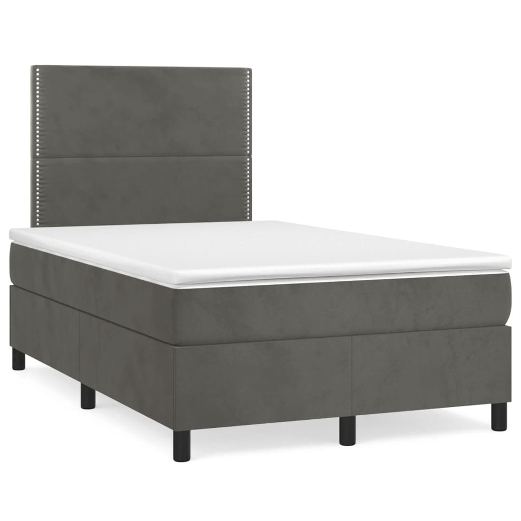 Letto A Sorgente Led Con Materasso Velluto