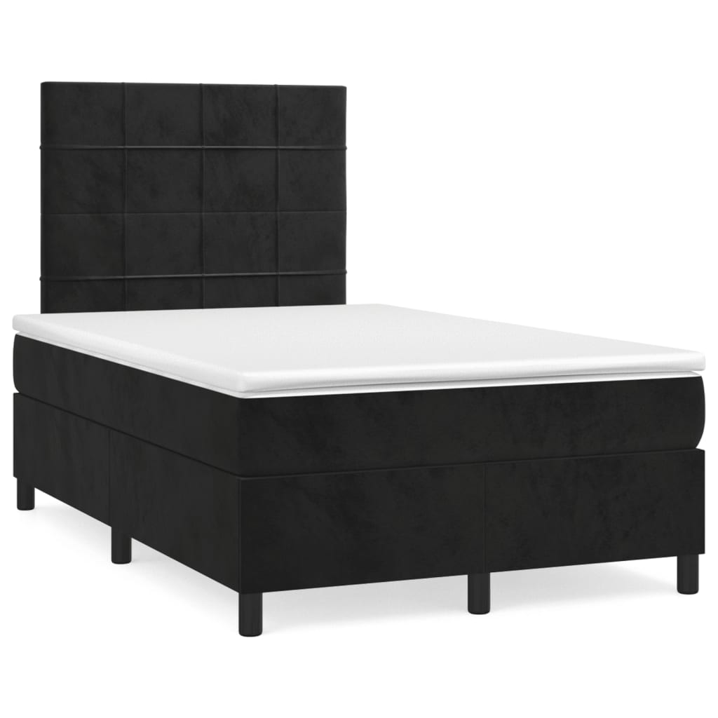 Letto A Sorgente Led Con Materasso Velluto