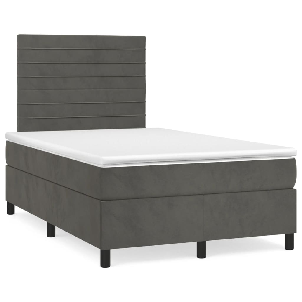 Letto A Sorgente Led Con Materasso Velluto