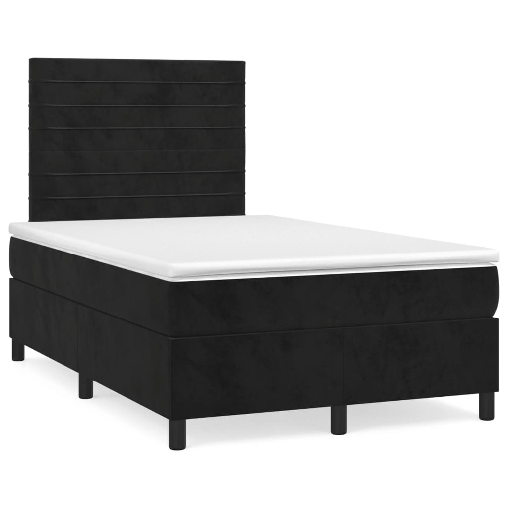 Letto A Sorgente Led Con Materasso Velluto