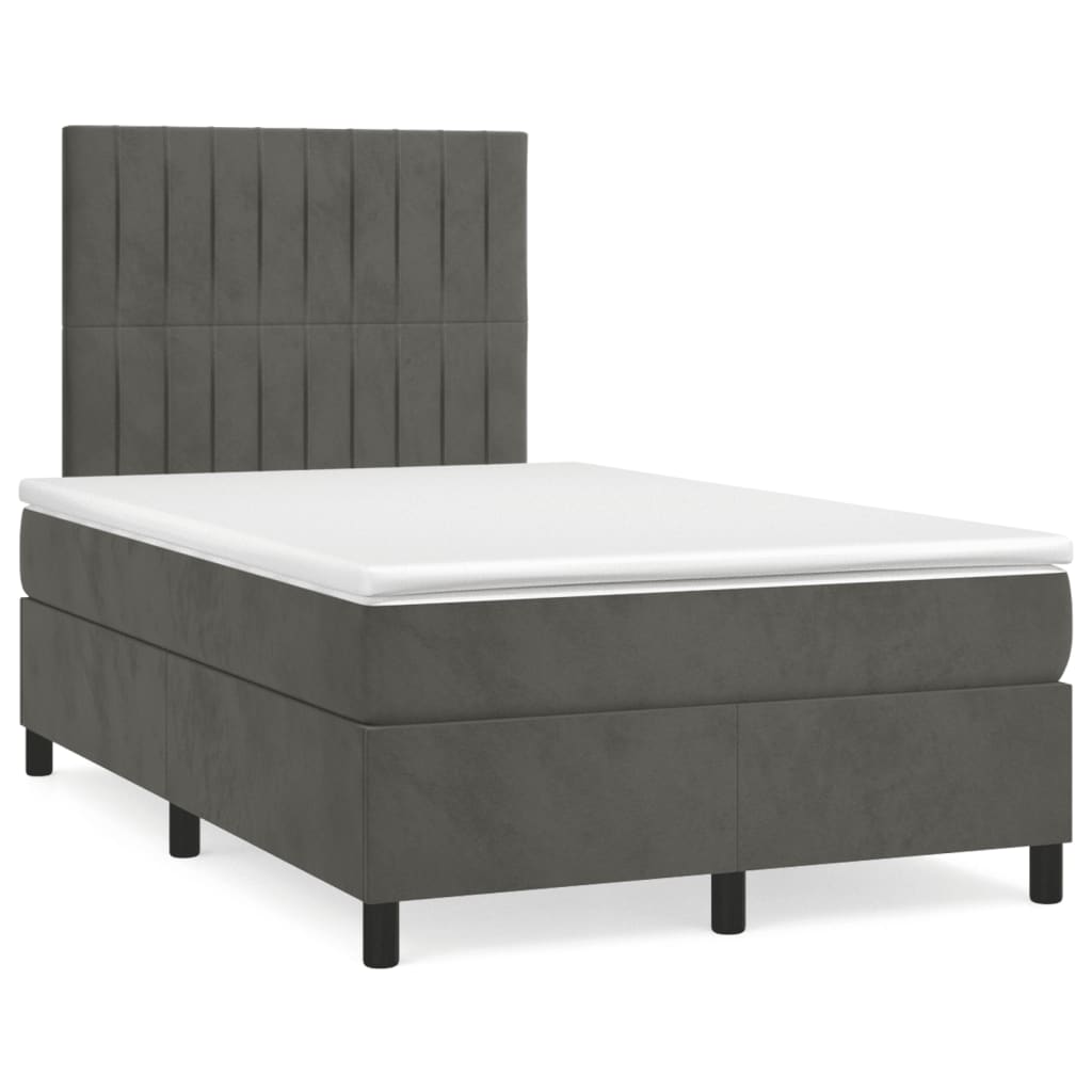 Letto A Sorgente Led Con Materasso Velluto