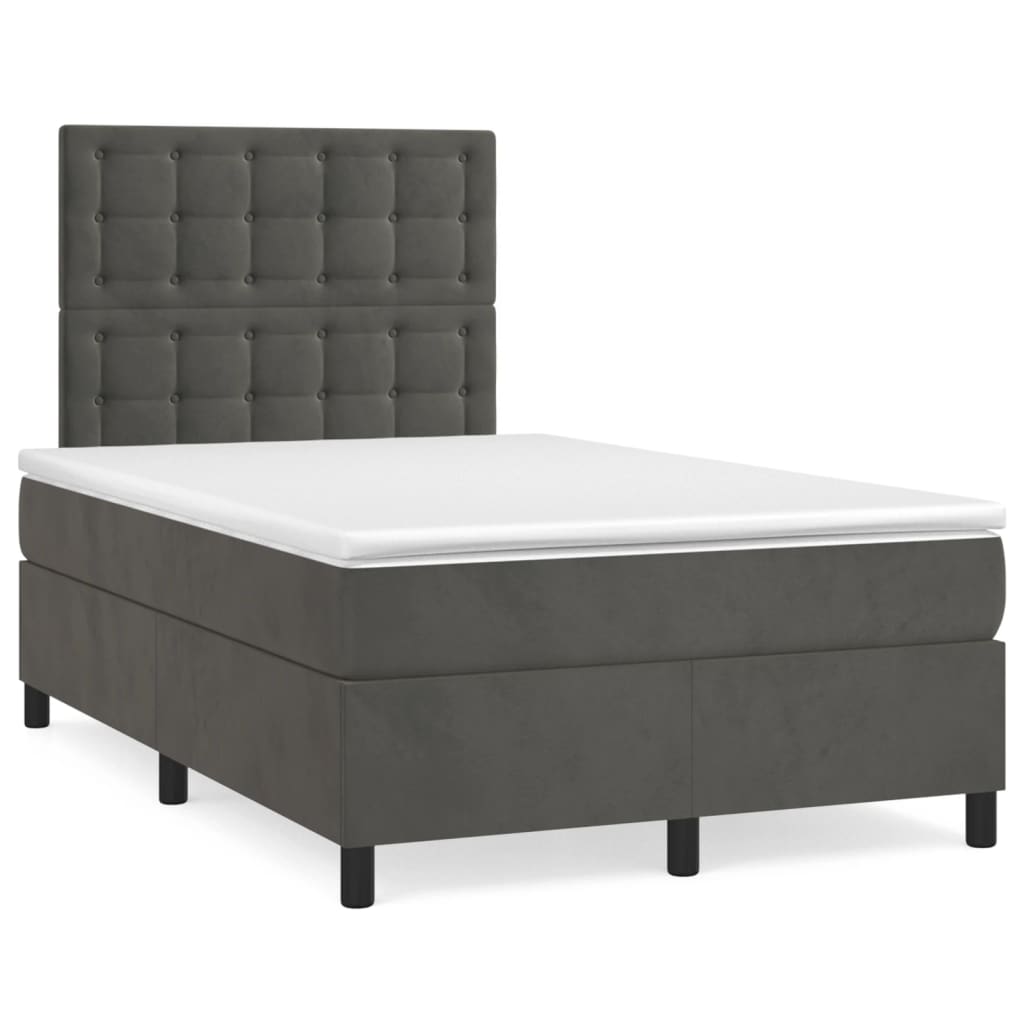 Letto A Sorgente Led Con Materasso Velluto