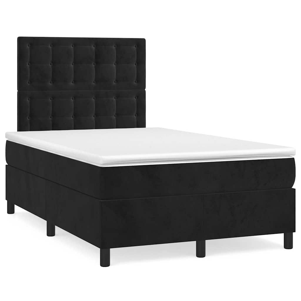Letto A Sorgente Led Con Materasso Velluto