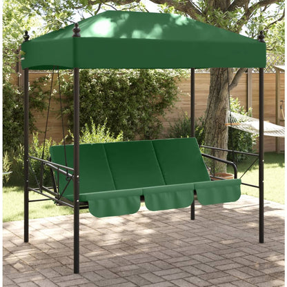 Panchina A Dondolo Da Giardino Baldacchino Caffè In Acciaio