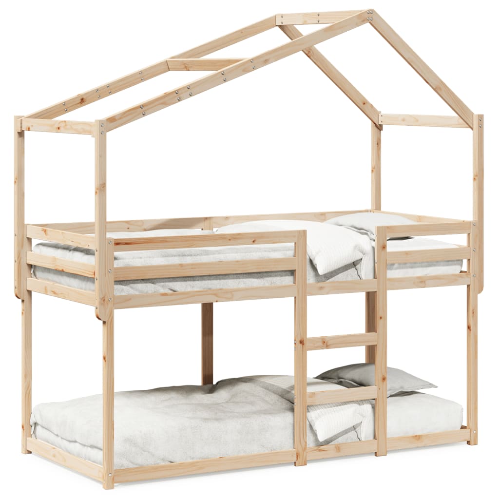 Letto A Castello Senza Materasso Legno Di Pino