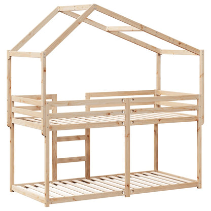 Letto A Castello Senza Materasso Legno Di Pino