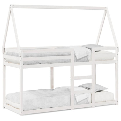 Letto A Castello Senza Materasso 90X190Cm Massello Pino