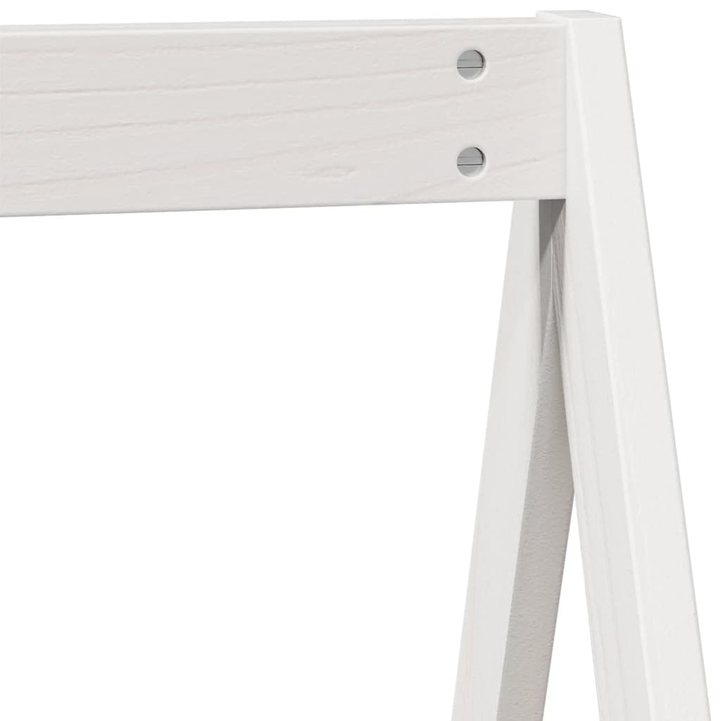 Letto A Castello Con Tetto Legno Massello Pino