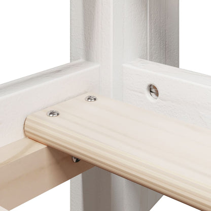 Letto A Castello Con Tetto Legno Massello Pino