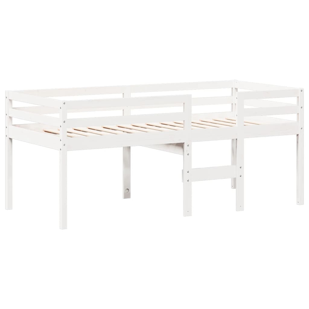 Letto A Soppalco Con Tetto In Legno Di Pino