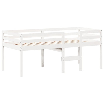 Letto A Soppalco Con Tetto In Legno Di Pino