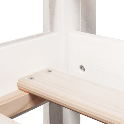 Letto A Soppalco Con Tetto In Legno Di Pino