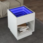 Tavolino Da Salotto Con Led Infinity 40X40X50 Cm