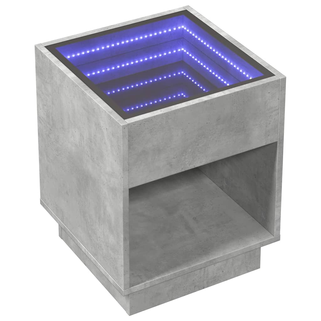 Tavolino Da Salotto Con Led Infinity 40X40X50 Cm