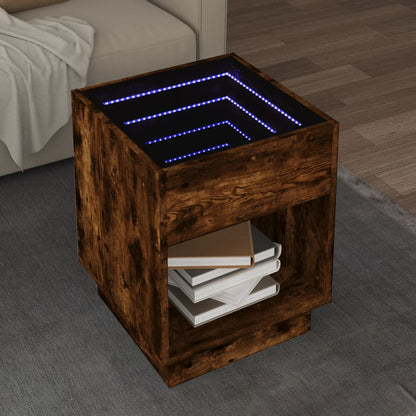 Tavolino Da Salotto Con Led Infinity 40X40X50 Cm