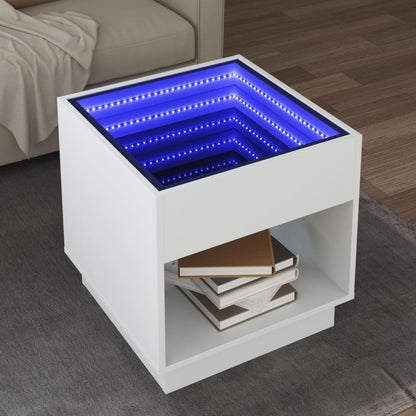 Tavolino Da Salotto Con Led Infinity 40X40X50 Cm