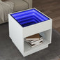 Tavolino Da Salotto Con Led Infinity 40X40X50 Cm