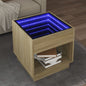 Tavolino Da Salotto Con Led Infinity 40X40X50 Cm