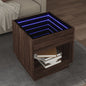 Tavolino Da Salotto Con Led Infinity 40X40X50 Cm