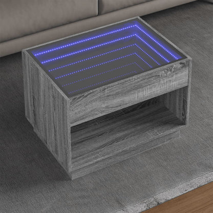Tavolino Da Salotto Con Led Infinity 40X40X50 Cm