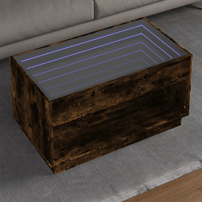 Tavolino Da Salotto Con Led Infinity 40X40X50 Cm