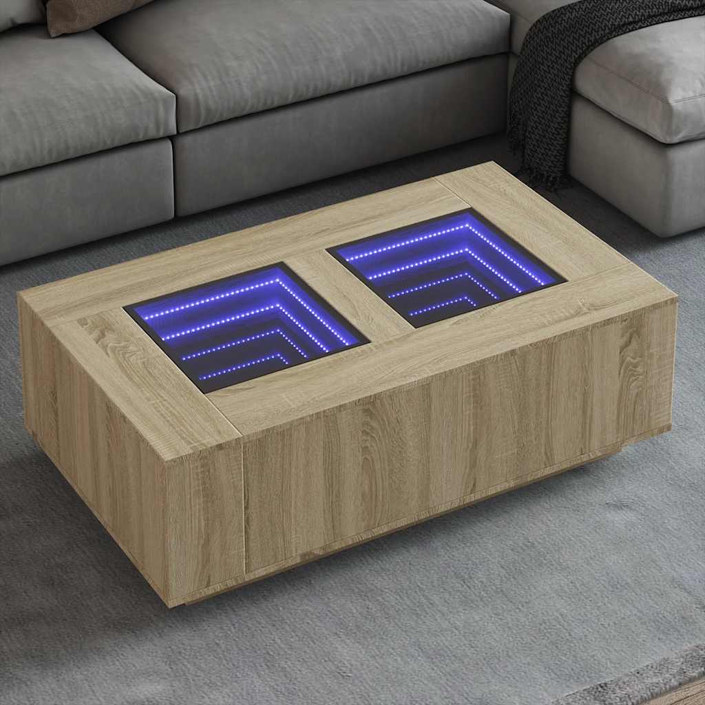 Tavolino Da Salotto Con Led Infinity