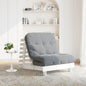 Divano Letto Futon Con Materasso Marrone Cera 80X206X11Cm Pino