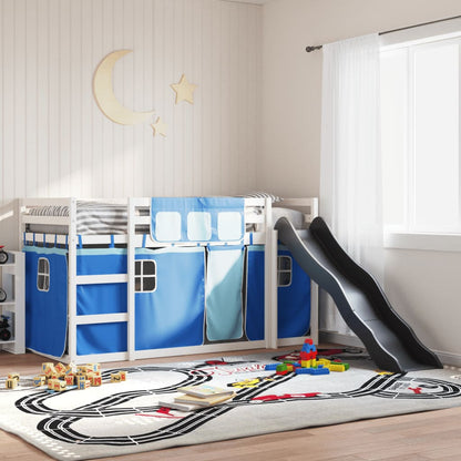 Letto A Castello Con Scivolo E Tende