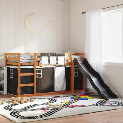 Letto A Castello Con Scivolo E Tende