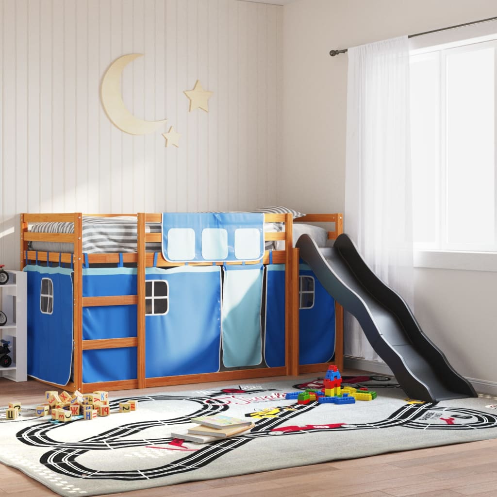 Letto A Castello Con Scivolo E Tende