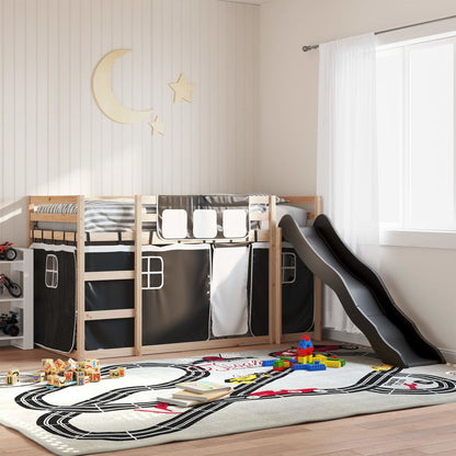 Letto A Castello Con Scivolo E Tende