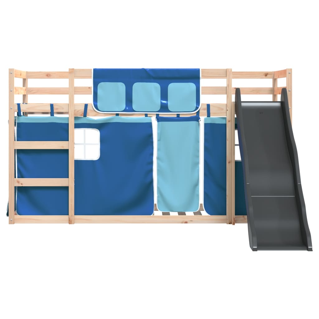 Letto A Castello Con Scivolo E Tende