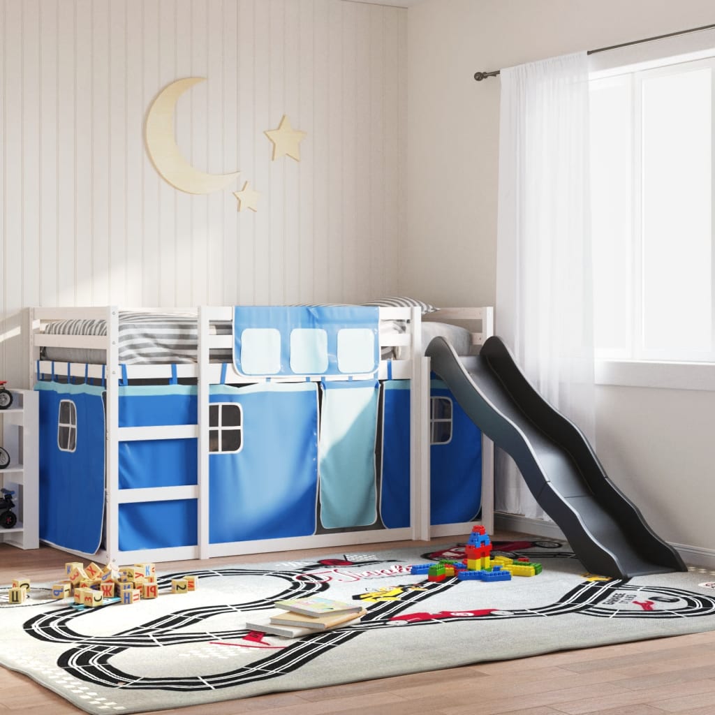 Letto A Castello Con Scivolo E Tende