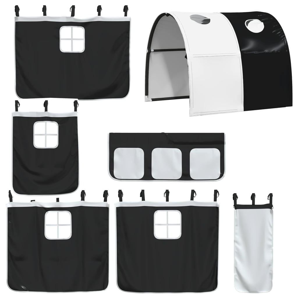 Letto A Castello Con Scivolo E Tende