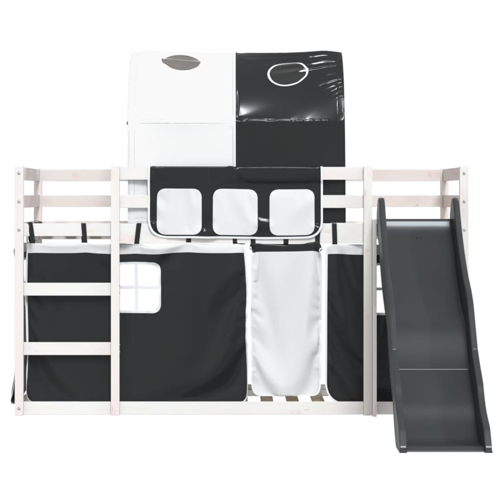 Letto A Castello Con Scivolo E Tende