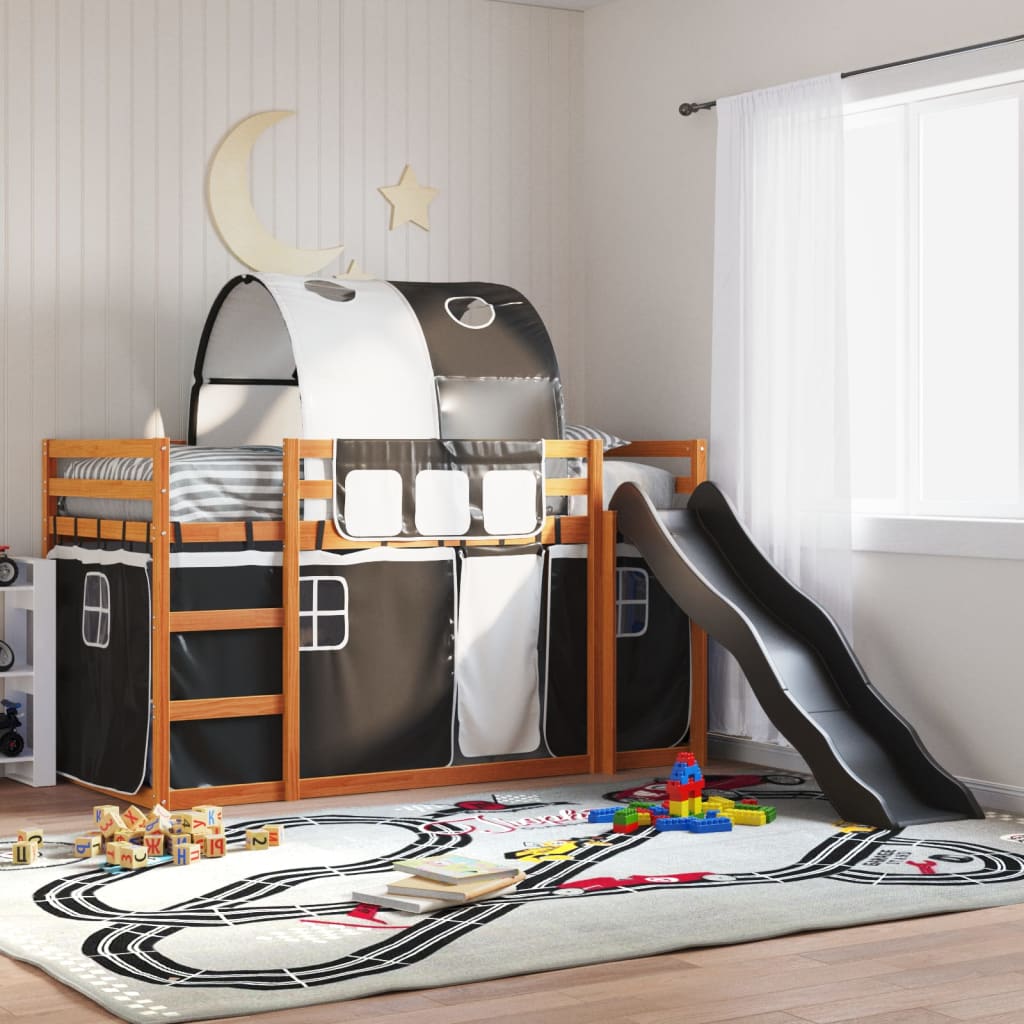 Letto A Castello Con Scivolo E Tende
