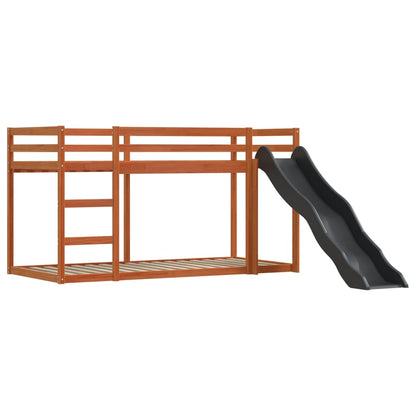 Letto A Castello Con Scivolo E Tende Rosa