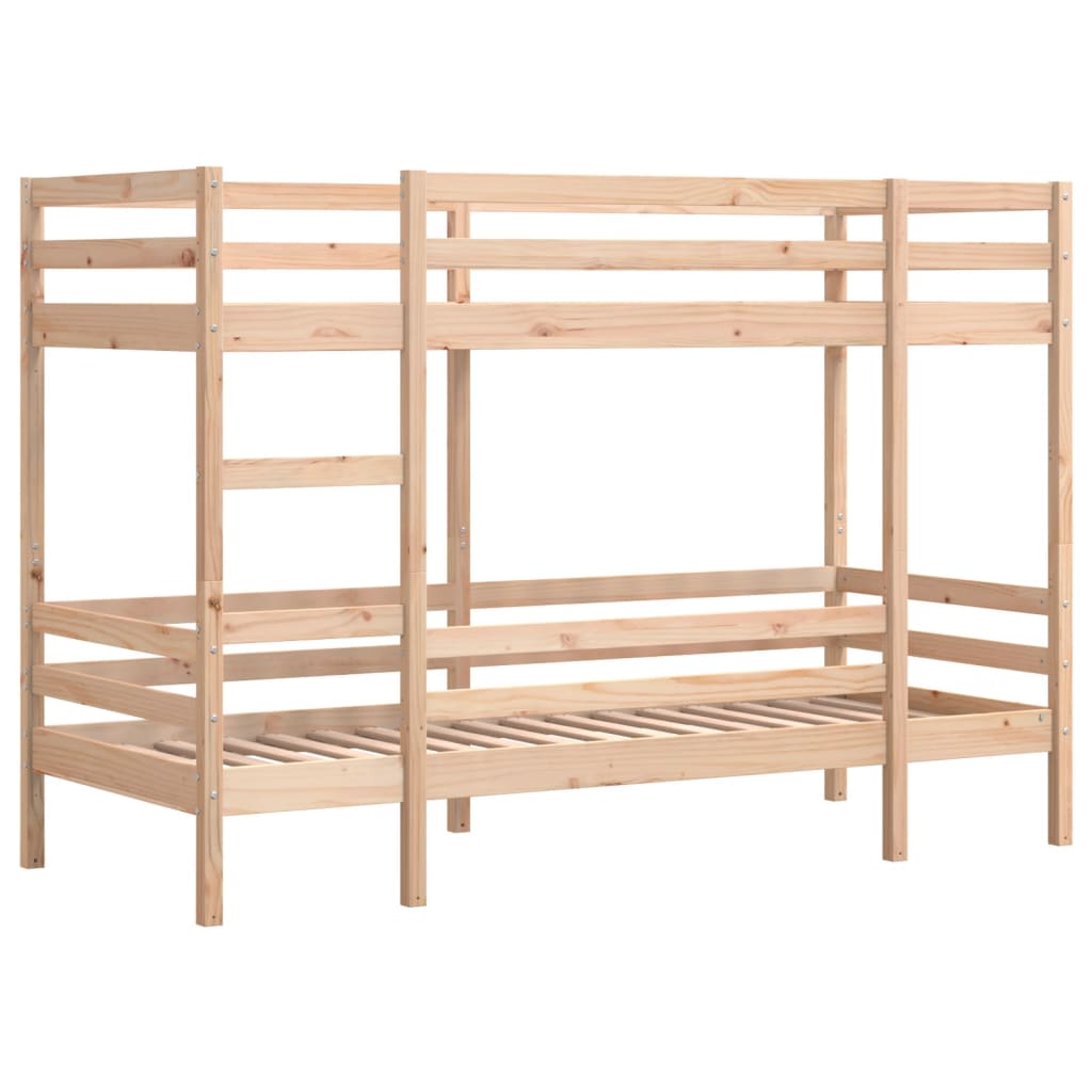 Letto A Castello Senza Materasso 90X200Cm Massello Pino