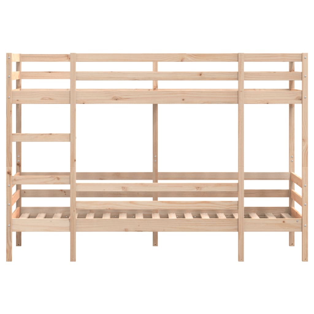 Letto A Castello Senza Materasso 90X200Cm Massello Pino