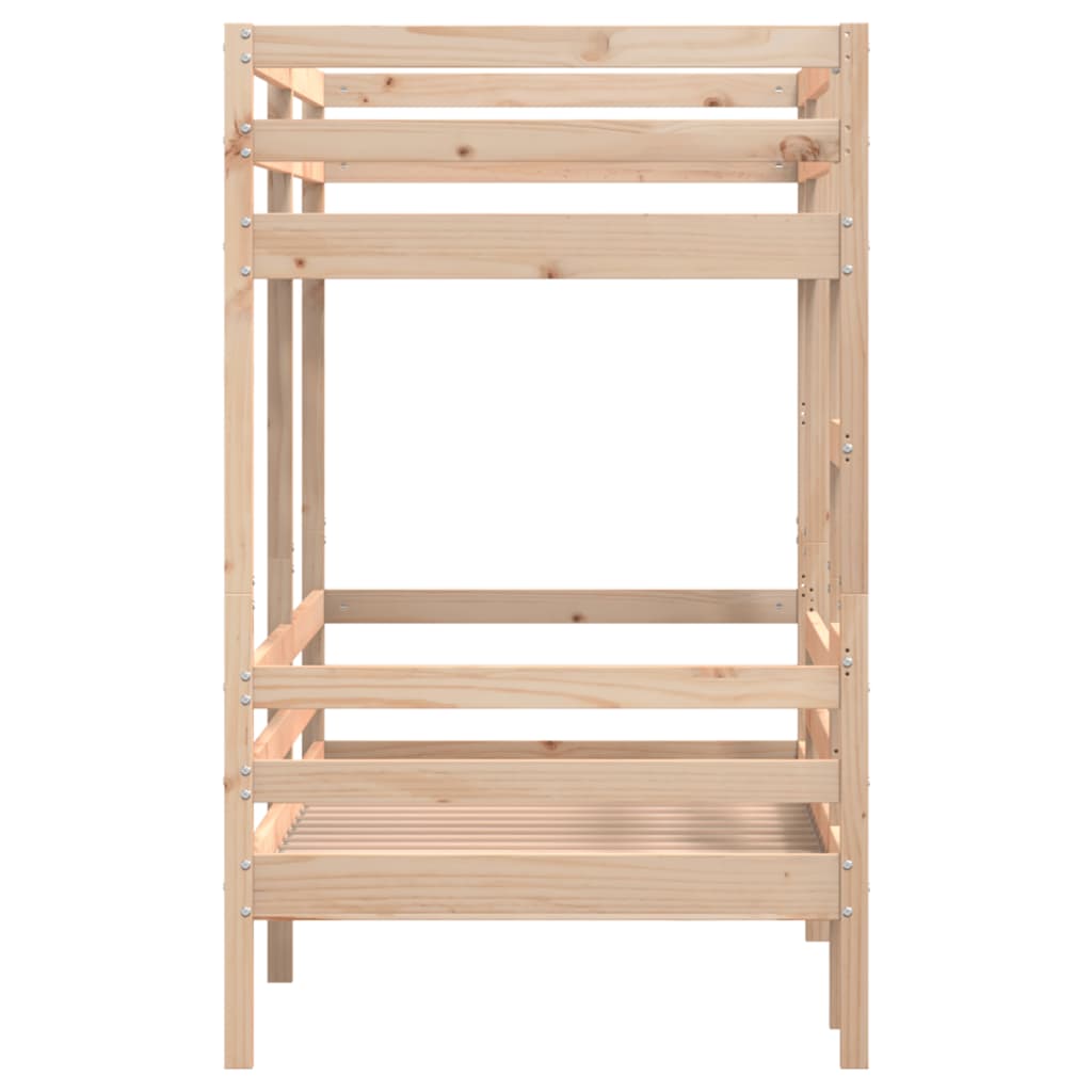 Letto A Castello Senza Materasso 90X200Cm Massello Pino