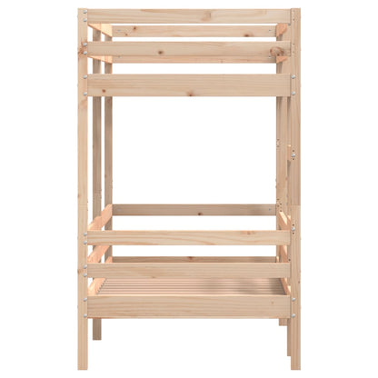 Letto A Castello Senza Materasso 90X200Cm Massello Pino