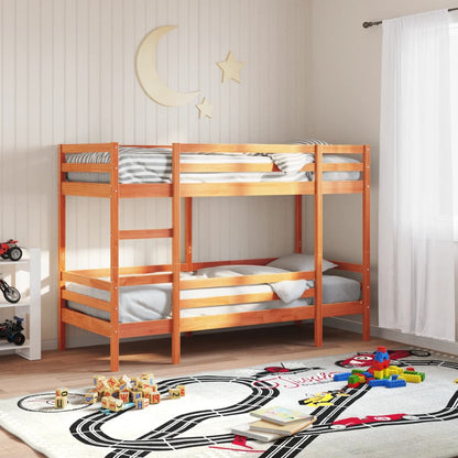 Letto A Castello Senza Materasso 90X200Cm Massello Pino