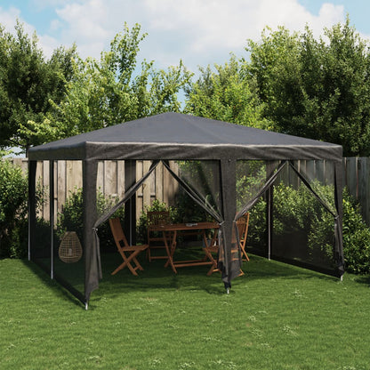 Tenda Per Feste Con 4 Pareti In Rete In Hdpe Antracite