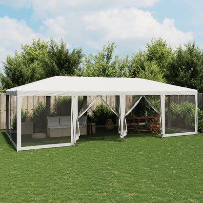Tenda Per Feste Con 8 Pareti In Rete Bianco