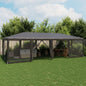 Tenda Per Feste Con 4 Pareti In Rete In Hdpe Antracite