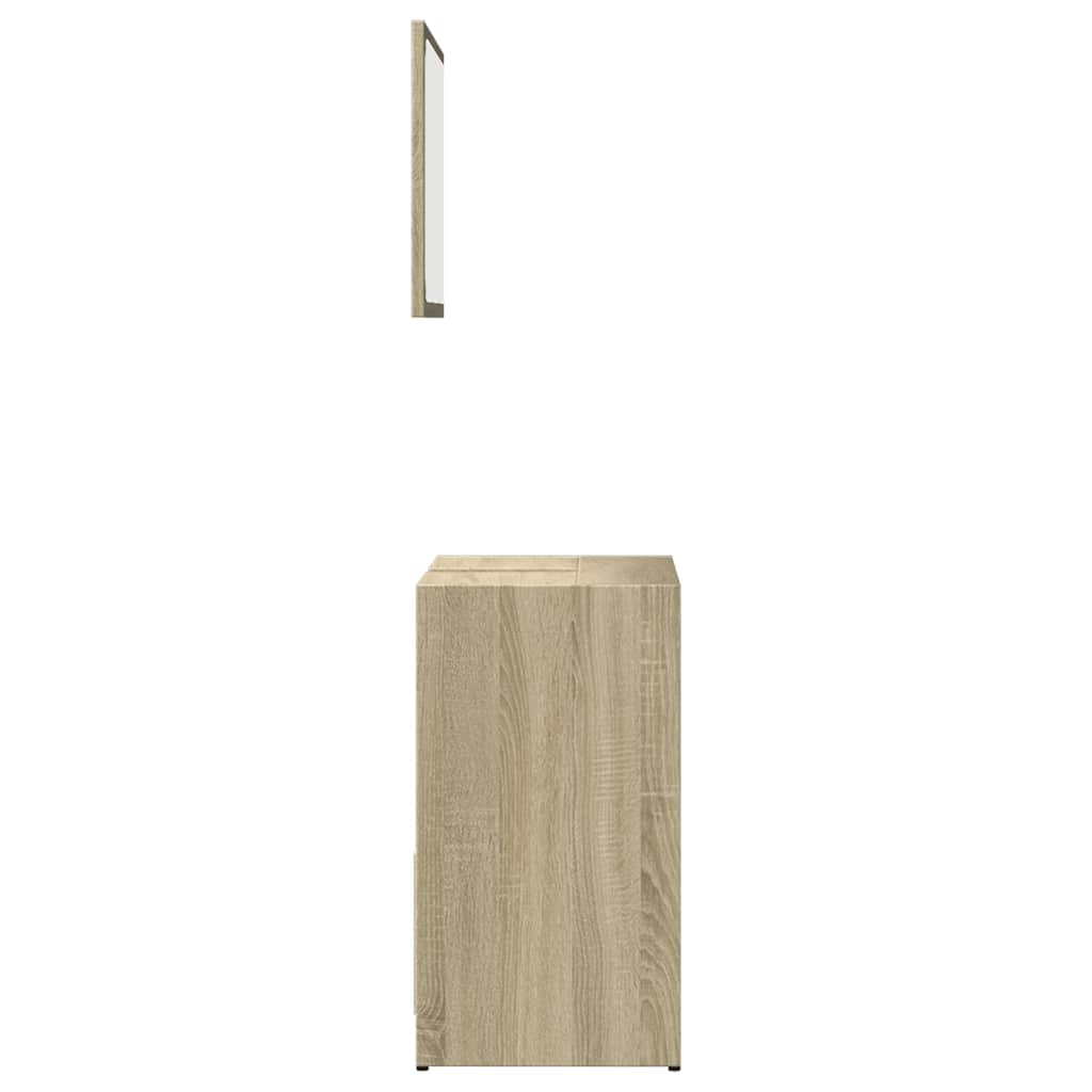 Set Mobili Da Bagno 2 Pz In Legno Multistrato Rovere Sonoma