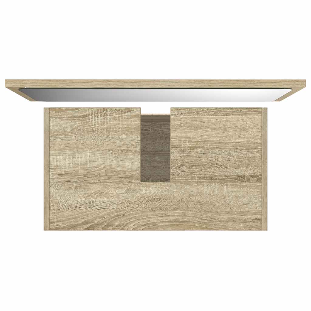 Set Mobili Da Bagno 2 Pz In Legno Multistrato Rovere Sonoma