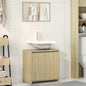 Set Mobili Da Bagno 2 Pz In Legno Multistrato Rovere Sonoma
